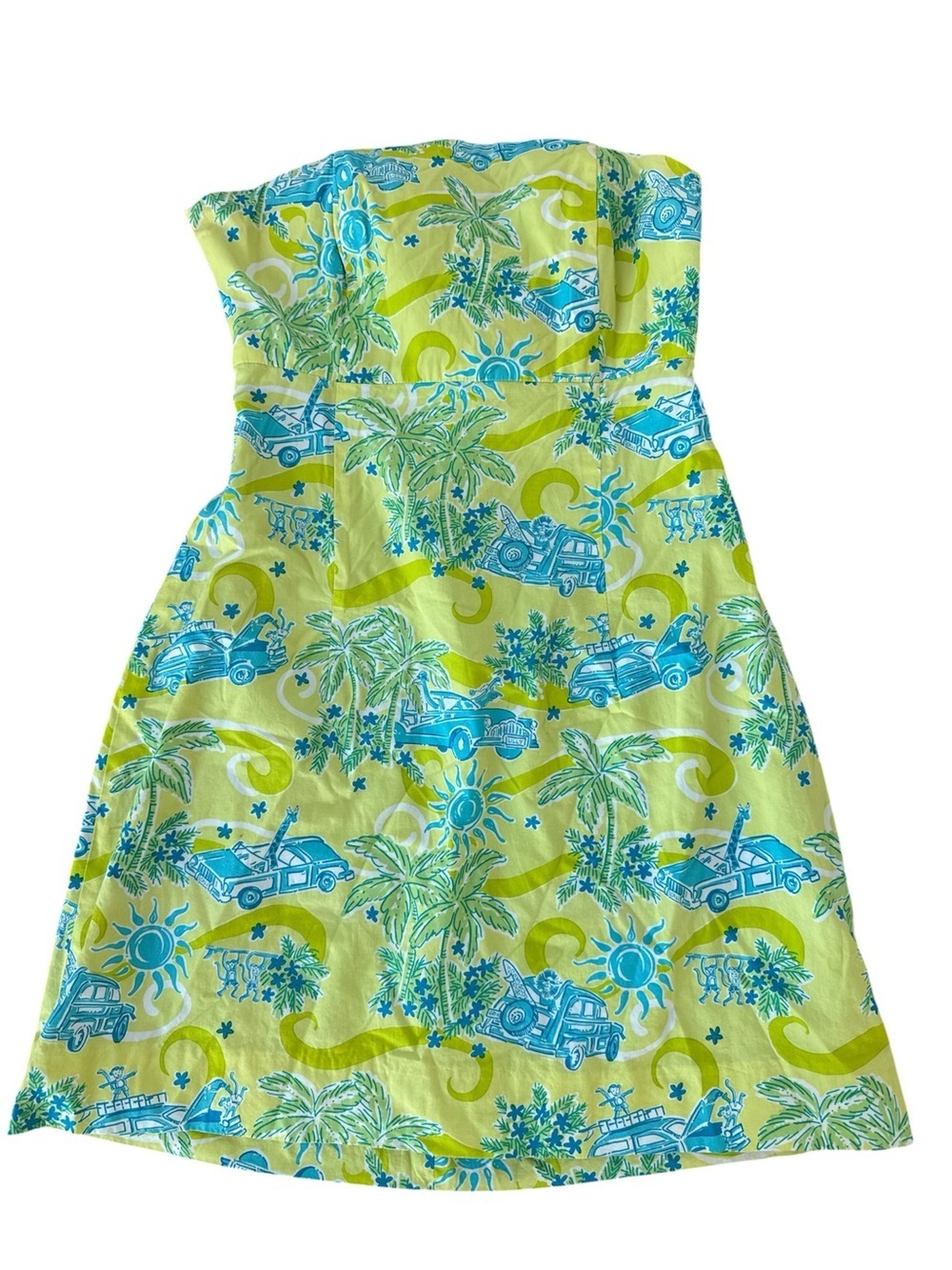 Lilly Pulitzer Sabrina Cruising Strapless Dress Size 2